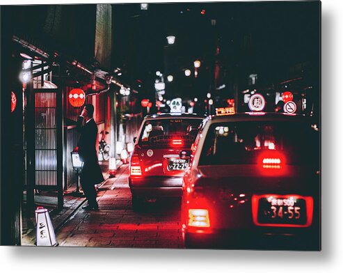 Kyoto Metal Print featuring the photograph Nightscapes, Geisha District, Kyoto by Eugene Nikiforov