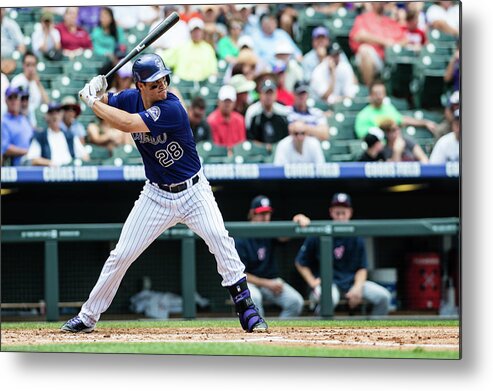 Motion Metal Print featuring the photograph Nolan Arenado by Peter Lockley