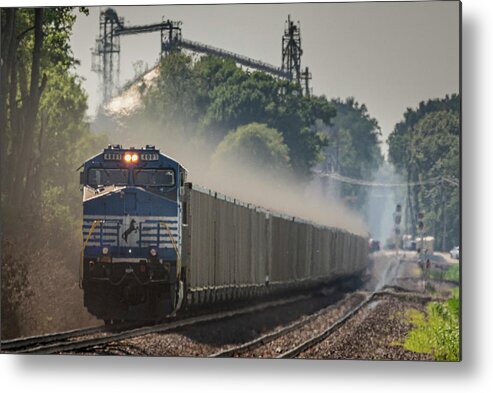Railroad Metal Print featuring the photograph Norfolk Southern 4001 Sonic Bonnet at Princeton Indiana by Jim Pearson