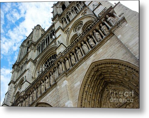 Paris Metal Print featuring the photograph Notre Dame by Wilko van de Kamp Fine Photo Art