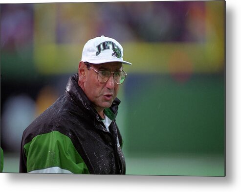 New York Jets Metal Print featuring the photograph NY Jets Rich Kotite by George Gojkovich
