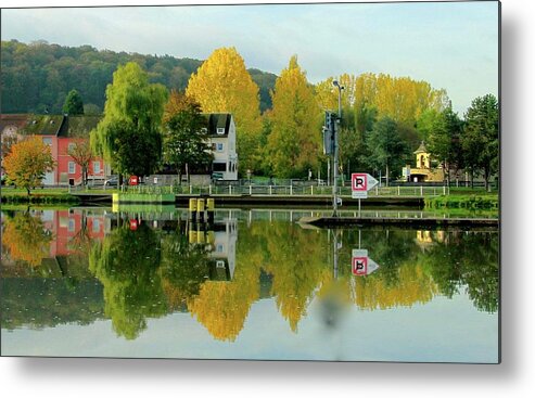 Fall Metal Print featuring the photograph October on the French Mosel by Dorsey Northrup