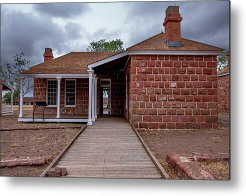 Fort Davis Metal Print featuring the photograph Officer's Quarters by Peyton Vaughn