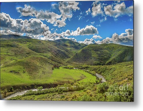 Outdoor Metal Print featuring the photograph Ola Valley And Squaw Creek View by Robert Bales