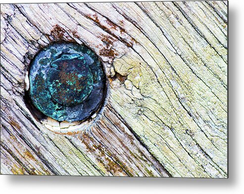 Historic Metal Print featuring the photograph Old Brass and Aged Wood by Bob Decker
