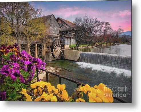 Mill Metal Print featuring the photograph Old Mill at Pigeon Forge II by Shelia Hunt