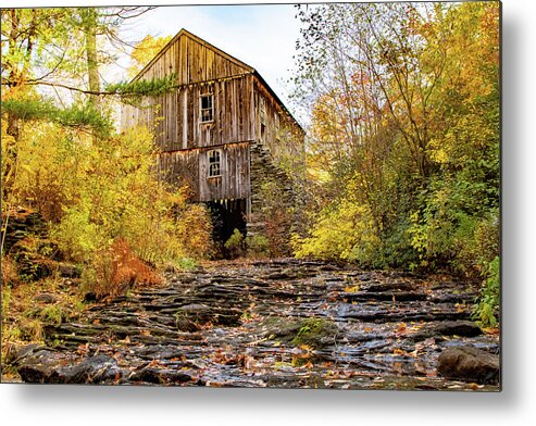 New England Mill Metal Print featuring the photograph Old Sawmill Paxton MA by Jeff Folger