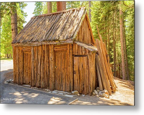 Shed Metal Print featuring the photograph Old Wooden Shed by Randy Bradley