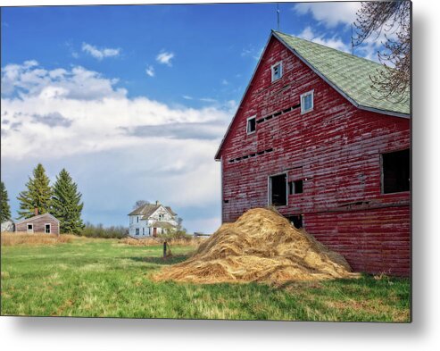 Abandoned Metal Print featuring the photograph Once Upon a Farm - Solberg homestead by Peter Herman