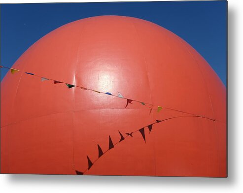 Abstract Metal Print featuring the photograph Orange Planet 4 by Kreddible Trout