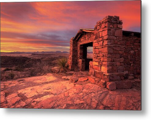Ccc Overlook Shelter Metal Print featuring the photograph Overlook Shelter by Slow Fuse Photography