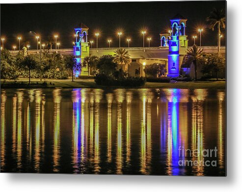 Overpass Metal Print featuring the photograph Overpass at Night by Tom Claud