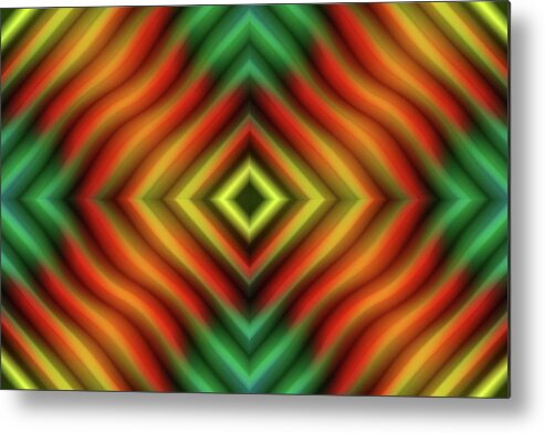 Colorful Abstract Metal Print featuring the digital art P C Abstract 41 by Mike McGlothlen