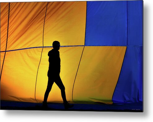 Hot Air Balloon Metal Print featuring the photograph Packing up the Balloon by Michael McKenney