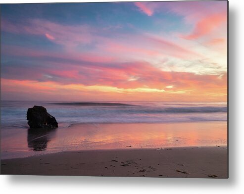 Malibu Sunset Metal Print featuring the photograph Painted Sunset Sky in Malibu by Matthew DeGrushe