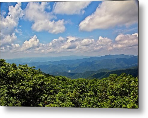 Mountains Metal Print featuring the photograph Parkway View by Allen Nice-Webb