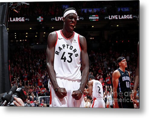 Playoffs Metal Print featuring the photograph Pascal Siakam by Mark Blinch