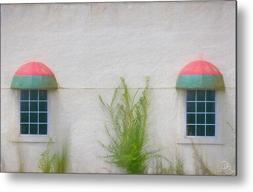 Exterior Wall Metal Print featuring the photograph Pastel Wall by Dee Browning