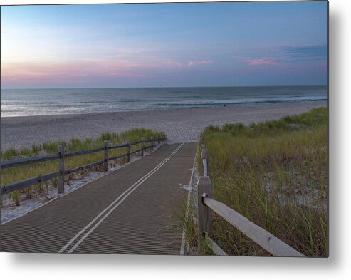 Beach Metal Print featuring the photograph Path Down to the Beach After Sunrise by Matthew DeGrushe