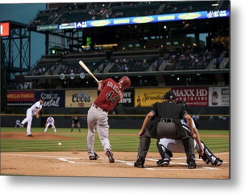 People Metal Print featuring the photograph Paul Goldschmidt by Dustin Bradford