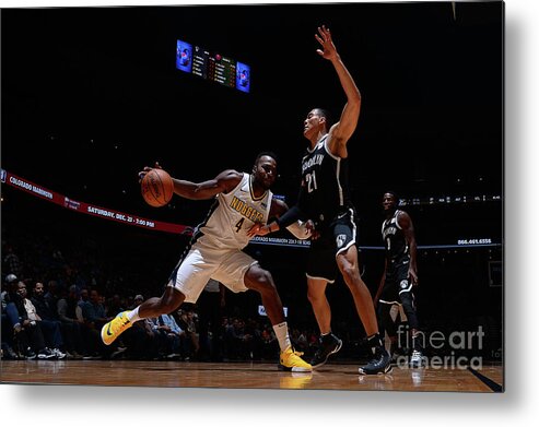 Paul Millsap Metal Print featuring the photograph Paul Millsap by Bart Young