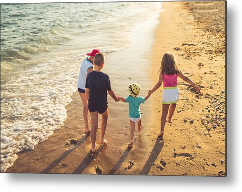 Child Metal Print featuring the photograph Perfect day for a walk by Freemixer