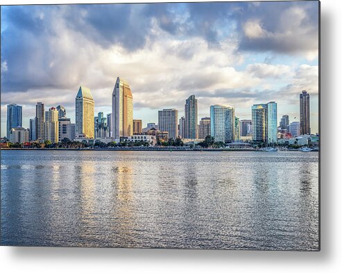 San Diego Metal Print featuring the photograph A Perfect San Diego Skyline Morning by Joseph S Giacalone