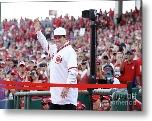 Great American Ball Park Metal Print featuring the photograph Pete Rose by Kirk Irwin