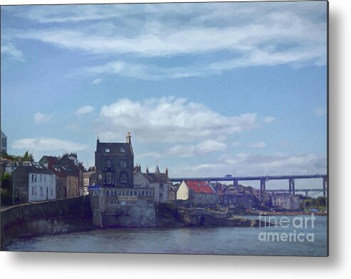 Landscape Metal Print featuring the photograph Picturesque South Queensferry by Yvonne Johnstone