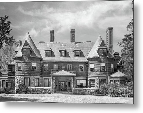 Pine Manor College Metal Print featuring the photograph Pine Manor College by University Icons
