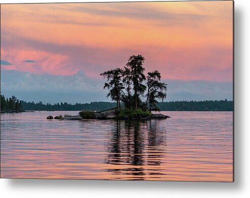 Voyageurs Metal Print featuring the photograph Pink Seas by Kelly VanDellen