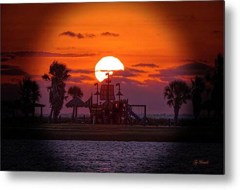 Sunrise Metal Print featuring the photograph Pirate Ship by Ty Husak