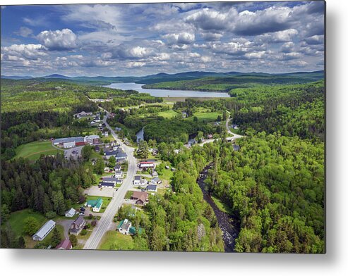 Pittsburg Metal Print featuring the photograph Pittsburg Village, NH by John Rowe