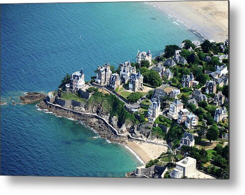 Aerial Metal Print featuring the photograph Pointe de la Malouine by Frederic Bourrigaud