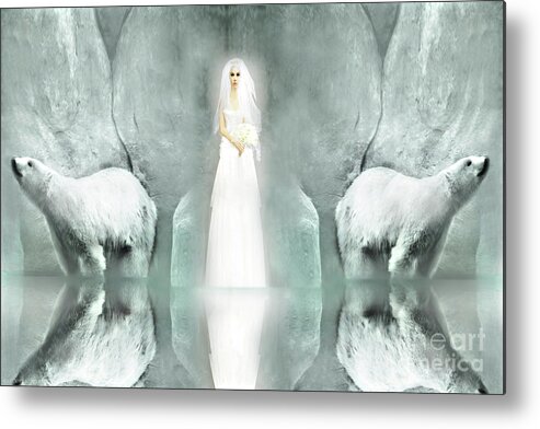 Photography And Digital Work Metal Print featuring the mixed media Polar Beauty by Dee Jobes Photography