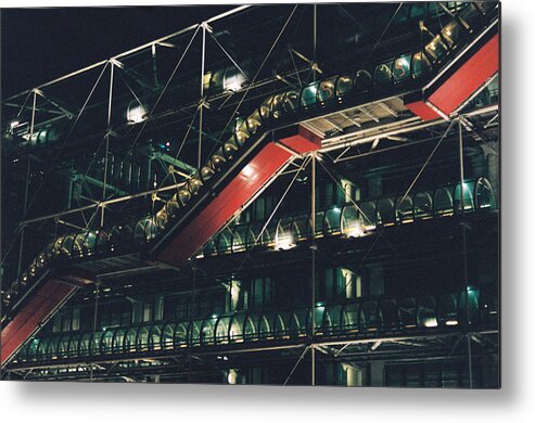 Pompidou Metal Print featuring the photograph Pompidou by Barthelemy De Mazenod