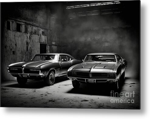  Metal Print featuring the mixed media Pontiac by Jay Schankman