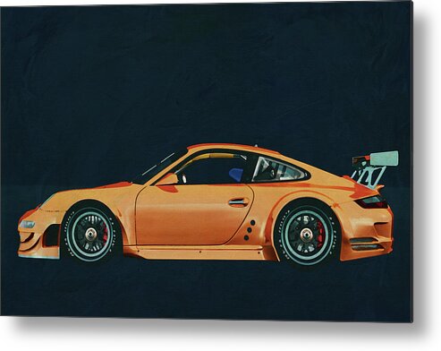 Porsche Gt3 Rs Metal Print featuring the painting Porsche 911 GT3 version by Jan Keteleer