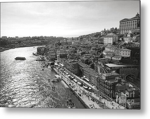 Porto Metal Print featuring the photograph Porto and the Rio Douro river by Olivier Le Queinec