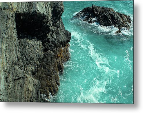 Sea Metal Print featuring the photograph Porto Covo Cliff Views by Angelo DeVal