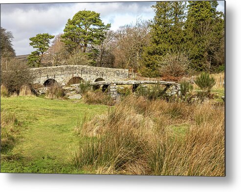 Medieval Metal Print featuring the photograph Postbridge Clapper by Shirley Mitchell