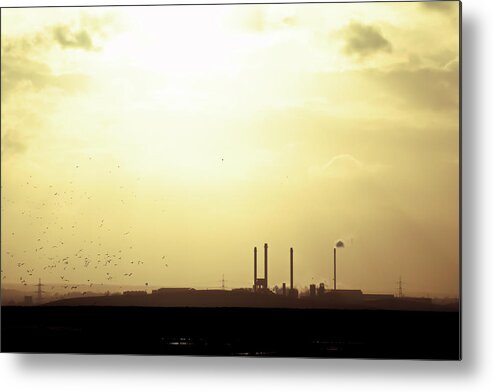 Skies Metal Print featuring the photograph Power and skies by Christopher Maxum