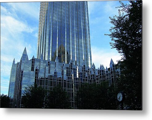 Architecture Metal Print featuring the photograph PPG building3 by Christopher James