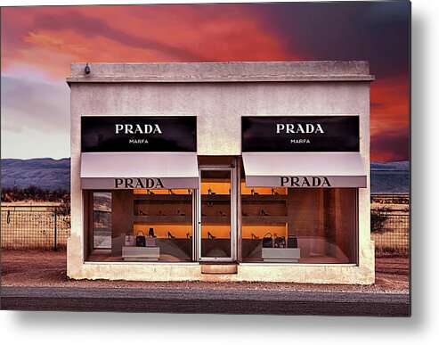 Prada Metal Print featuring the photograph Prada Marfa by JC Findley