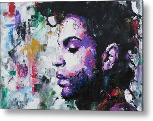 Prince Metal Print featuring the painting Prince by Richard Day