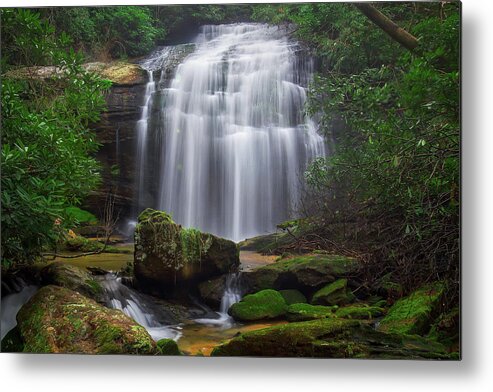 Pristine Falls Metal Print featuring the photograph Pristine Falls by Chris Berrier