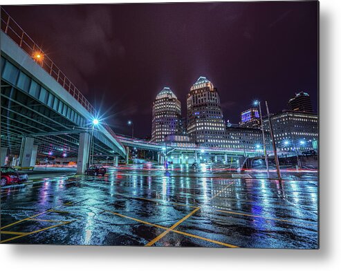 Procter And Gamble Metal Print featuring the photograph Procter And Gamble Towers Cincinnati Ohio Alternative Edit by Dave Morgan
