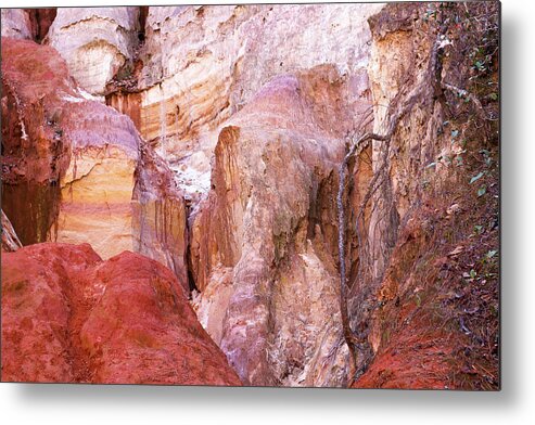 Providence Canyon State Park Metal Print featuring the photograph Providence Canyon Color Samples by Ed Williams