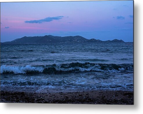 Saint Metal Print featuring the photograph Purple Sunset over Saint John from Sapphire Beach in Saint Thomas by Toby McGuire