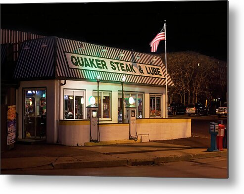 Restaurant Metal Print featuring the photograph Quaker Steak and Lube by Skip Tribby